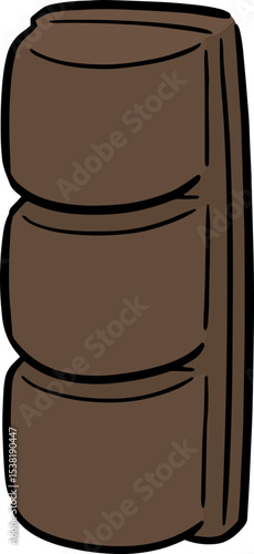Illustration of chocolate bar
