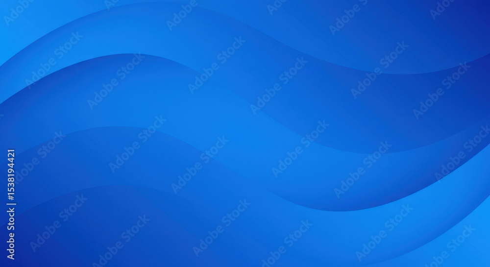 Fototapeta premium Abstract Blue Waves Background Design: Serene and Elegant Curves