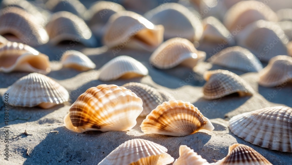 Shells In The Sun Light with Empty Copy Space For Text Shells In The Sun Light with Empty Copy Space For Text