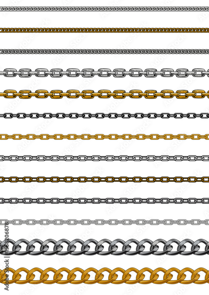 JEWELRY FASHION CHAIN VECTOR BRUSHES JEWELRY FASHION CHAIN VECTOR BRUSHES