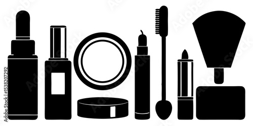 Pink make-up set with brushes and powder, perfect for a glamourous beauty routine