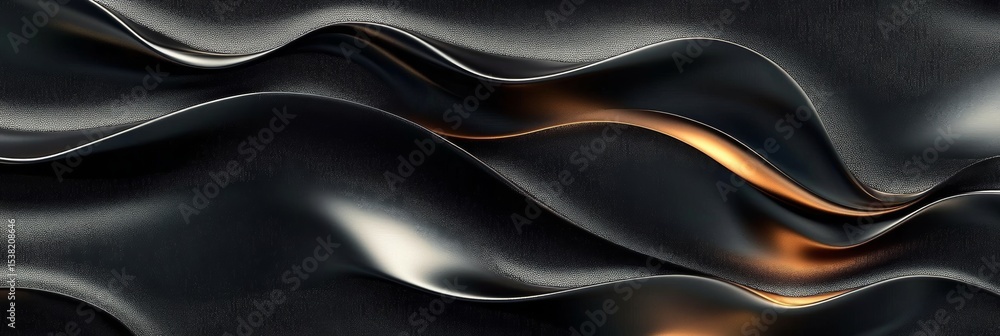 Fototapeta premium Abstract Black Wave Background Texture for Contemporary Wallpaper Design and Modern Creative Style