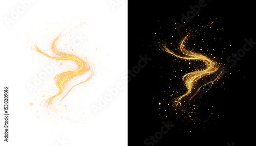 Photos Curve, cycle, line, dynamic, and gold bring this flowing PNG to life