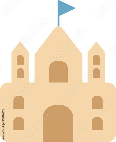 여름놀이용 모래성