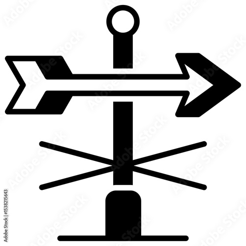 Weather Vane glyph mixed icon