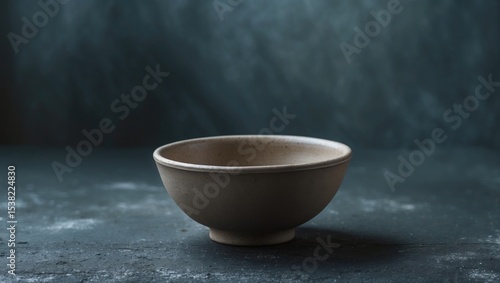 Wallpaper Mural A small stoneware bowl placed on a textured surface. Torontodigital.ca