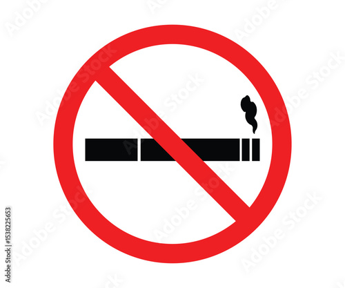 No smoking sign icon vector.