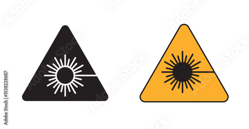 Laser warning icon