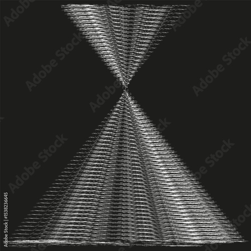 Crossed rays pattern. Intersecting vector lines. X shaped design. Abstract geometric intersection.