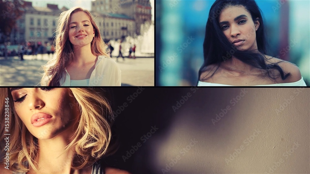 Multiscreen Transitions -3 Split Screen Vol 4 Stock Template | Adobe Stock