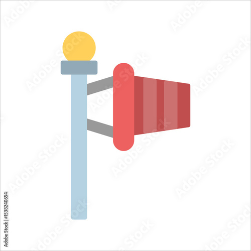 Windsock Vector Icon