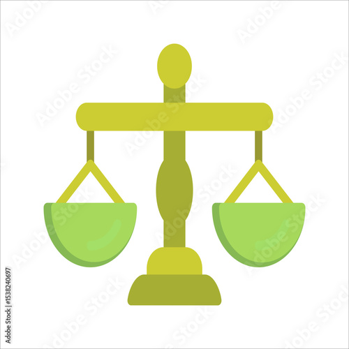 Justice Scale Vector Icon