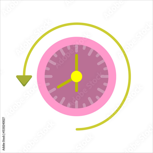 Past Time Vector Icon