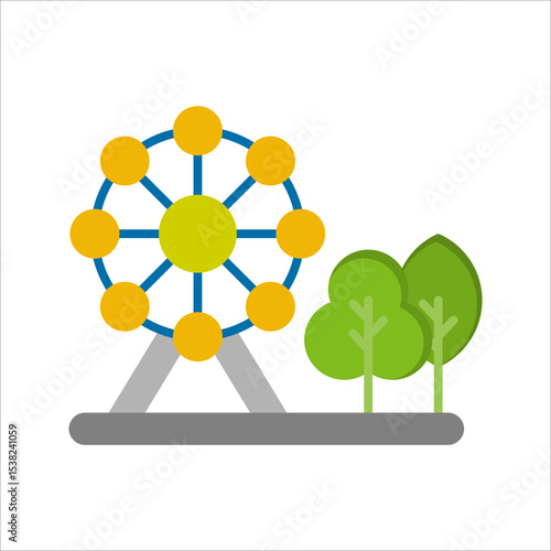 Park Vector Icon