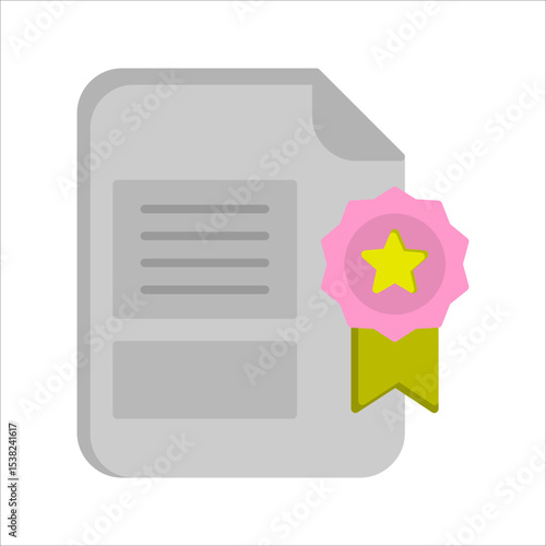 Certificate Vector Icon