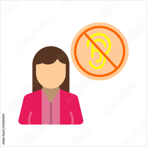 Deaf Vector Icon