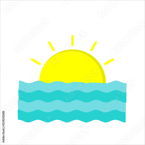 Sunset Vector Icon