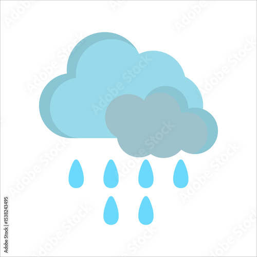 Rain Vector Icon