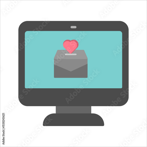 Online Donation Vector Icon