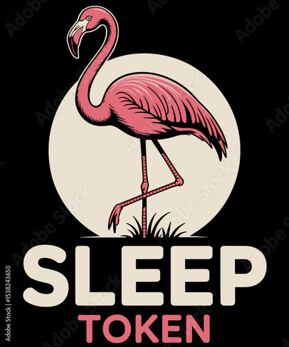 Funny Sleep Token Flamingo Vibes