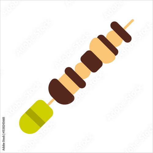 Skewers Vector Icon
