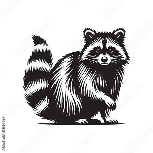 vector illustration of a squirrel