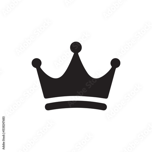  simple royal crown icon vector