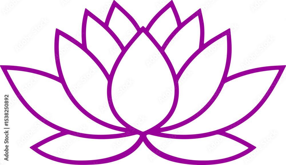 Fototapeta premium lotus flower vector illustration transparent 