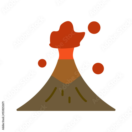 Volcano Vector Icon