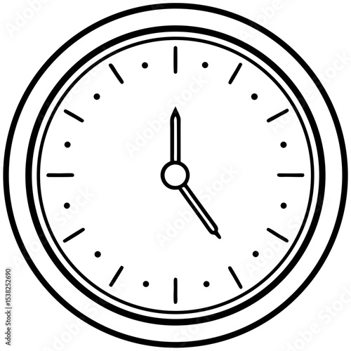 Wall clock icon showing time