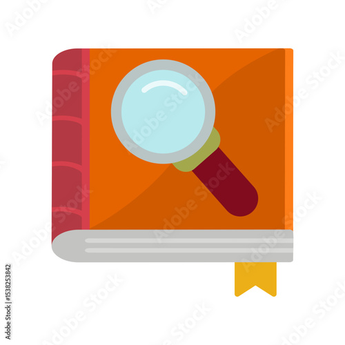 Search Book Vector Icon