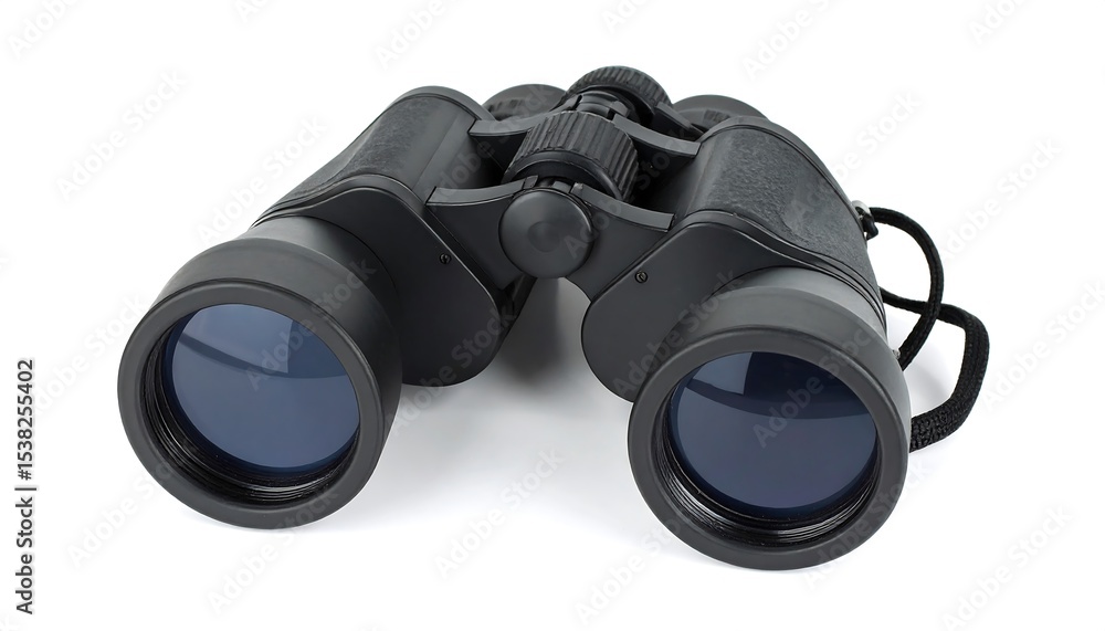Black binoculars on white background. (1) Black binoculars on white background. (1)