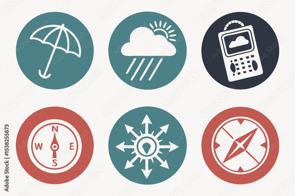 Fototapeta premium set of icons