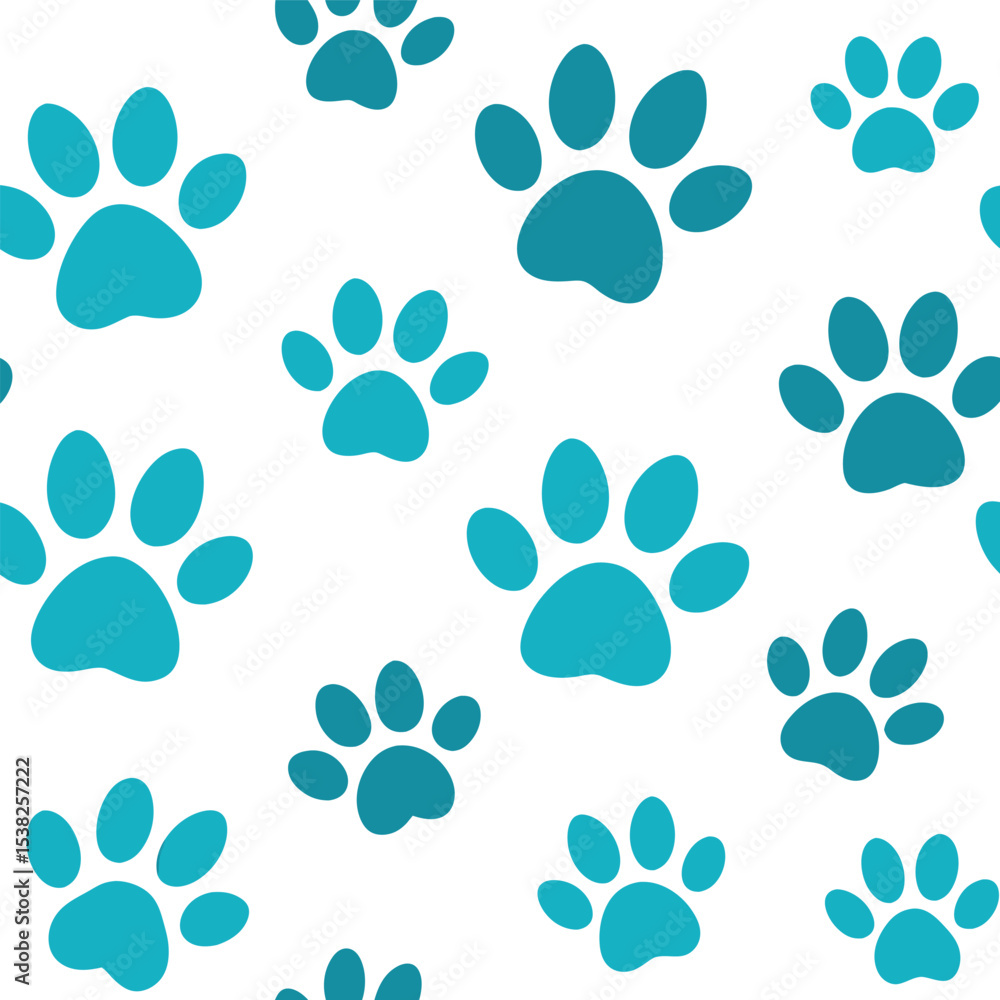 Fototapeta premium Dog paw prints