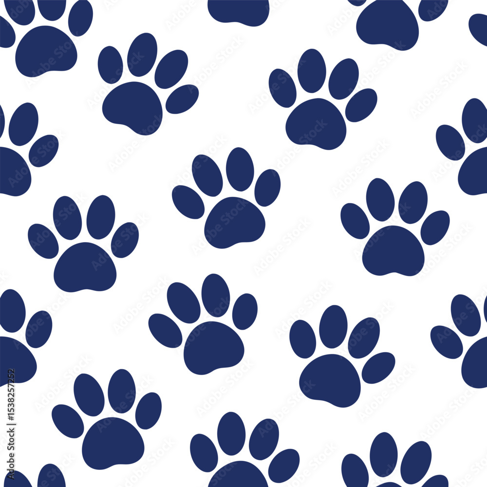Fototapeta premium Dog paw prints