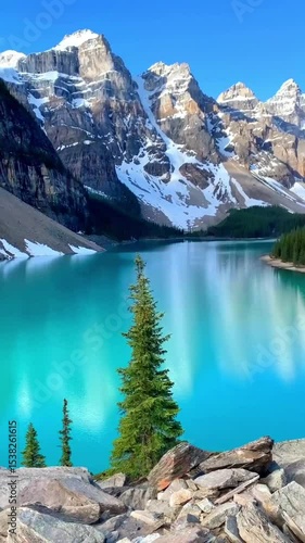 Moraine Lake Reflection in Banff National Park