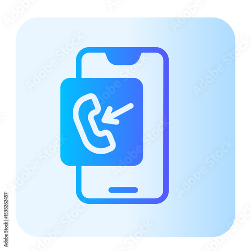 incoming call gradient icon