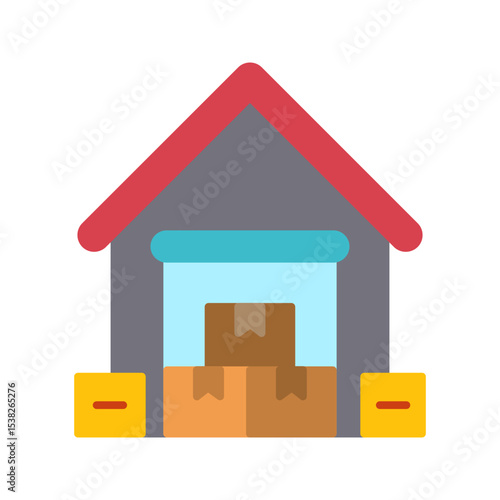 Warehouse Vector Icon