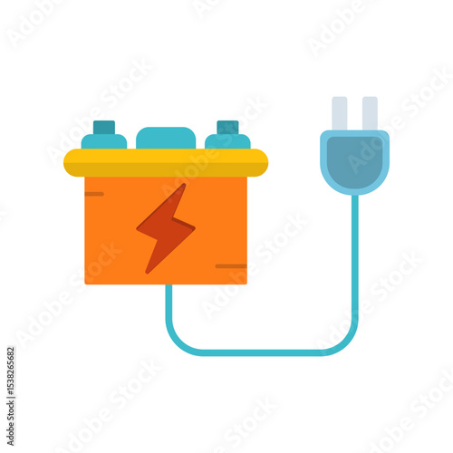 Battery charger Vector Icon