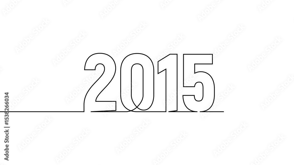 2015 new year continuous line art clip self drawing animation on white black background. single one line art written outline sketch illustration 2015 year numbers video 2015 new year continuous line art clip self drawing animation on white black background. single one line art written outline sketch illustration 2015 year numbers video