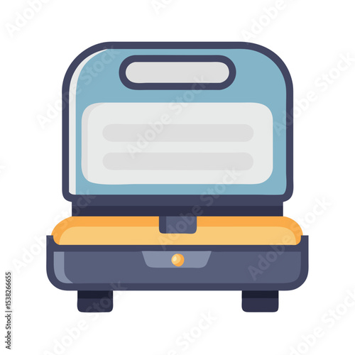 Vector illustration of sandwich maker, isolated on white background