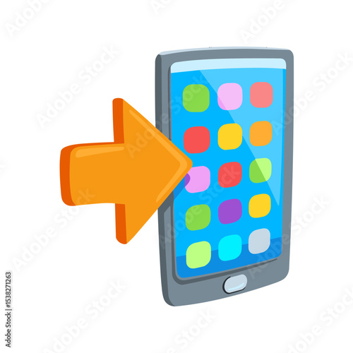 Phone with Arrow