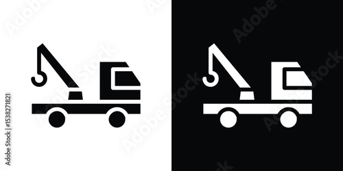 Tow truck icon vector design template elegant style