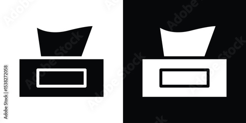 Tissue box icon vector design template elegant style