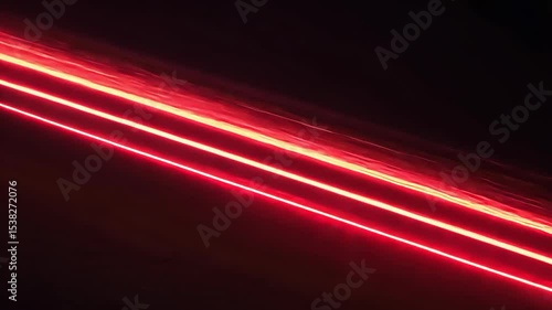 speed motion red streaks of light lines on dark background. motion video.