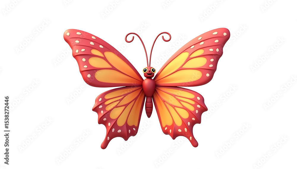 Obraz premium butterfly cartoon 
