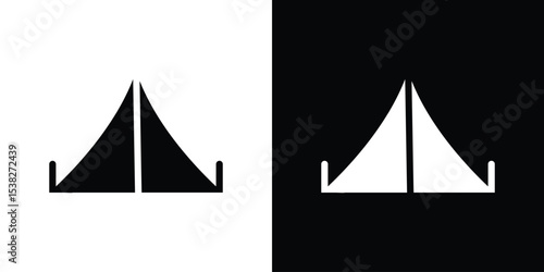 Tent icon vector design template elegant style