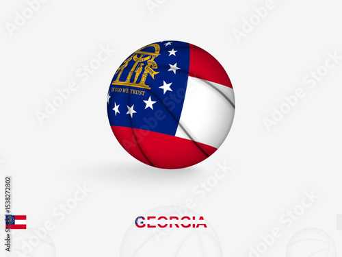 Free Download Georgia Basketball Concept with National Flag Design. - GFXLoad