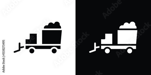 Snowplow icon vector design template elegant style