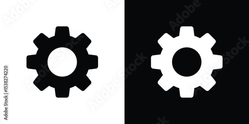 Settings icon vector design template elegant style